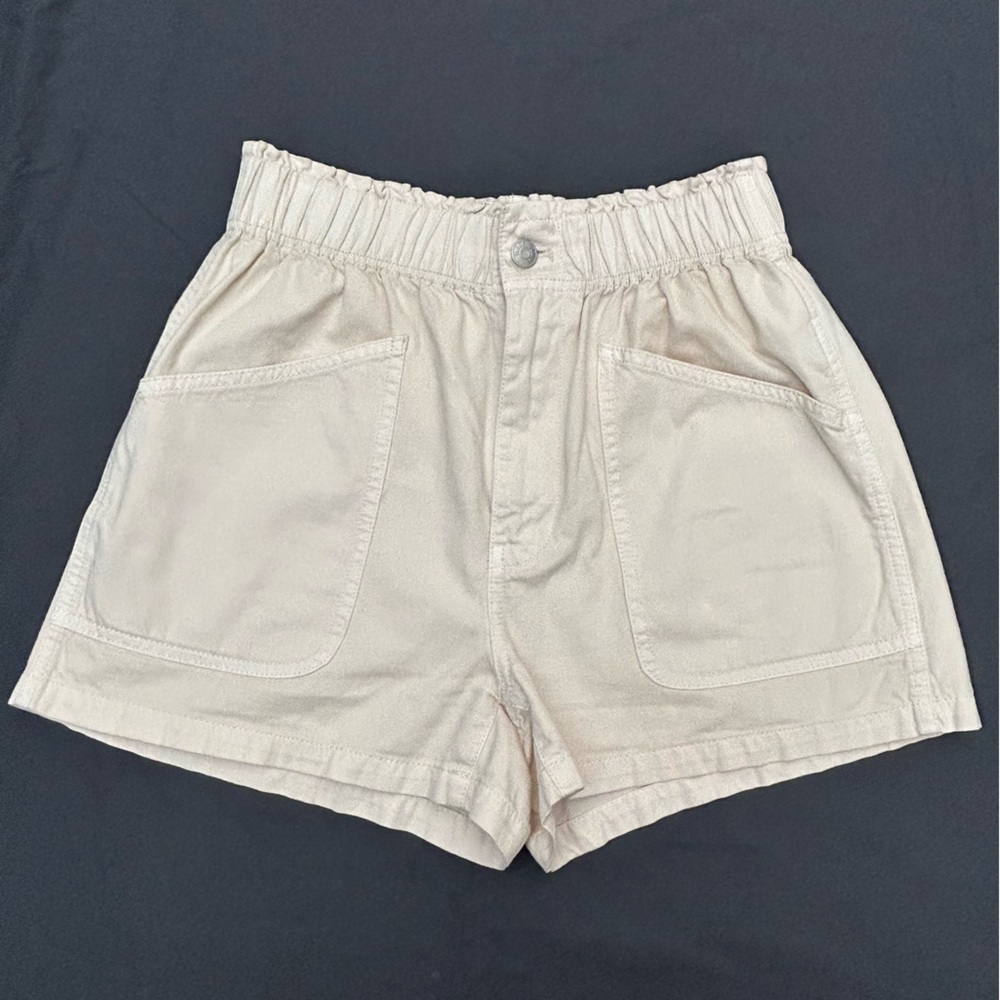 Madewell Denim Pull-On Paperbag Utility Shorts Womens Size 25